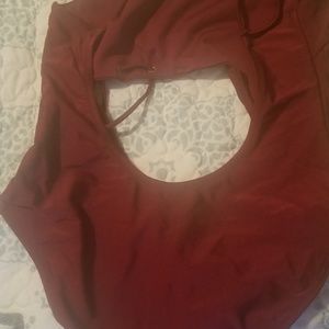 New small sexy 1 piece swimsuit w neck choker